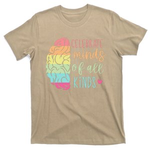 Celebrate Minds Of All Kinds Neurodiversity Autism Awareness T-Shirt