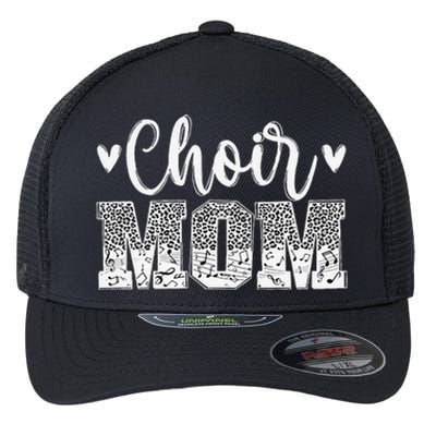 Choir Mom Of A Choir Member Leopard Choir Mother Flexfit Unipanel Trucker Cap