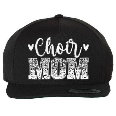 Choir Mom Of A Choir Member Leopard Choir Mother Wool Snapback Cap