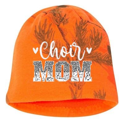 Choir Mom Of A Choir Member Leopard Choir Mother Kati - Camo Knit Beanie