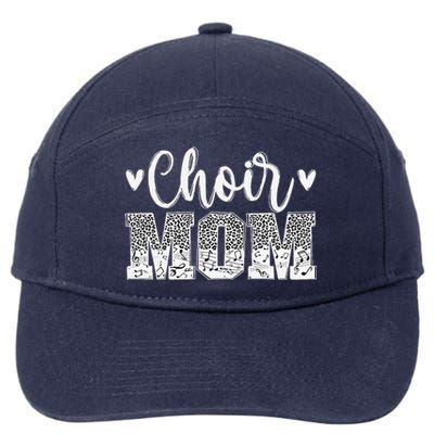 Choir Mom Of A Choir Member Leopard Choir Mother 7-Panel Snapback Hat