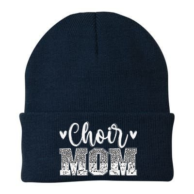 Choir Mom Of A Choir Member Leopard Choir Mother Knit Cap Winter Beanie