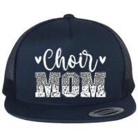 Choir Mom Of A Choir Member Leopard Choir Mother Flat Bill Trucker Hat