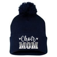 Choir Mom Of A Choir Member Leopard Choir Mother Pom Pom 12in Knit Beanie