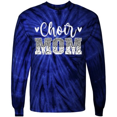 Choir Mom Of A Choir Member Leopard Choir Mother Tie-Dye Long Sleeve Shirt