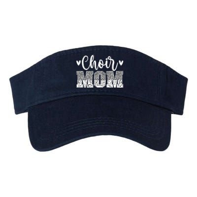 Choir Mom Of A Choir Member Leopard Choir Mother Valucap Bio-Washed Visor