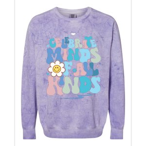 Celebrate Minds Of All Kinds Neurodiversity Colorblast Crewneck Sweatshirt