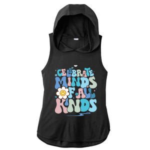 Celebrate Minds Of All Kinds Neurodiversity Ladies PosiCharge Tri-Blend Wicking Draft Hoodie Tank