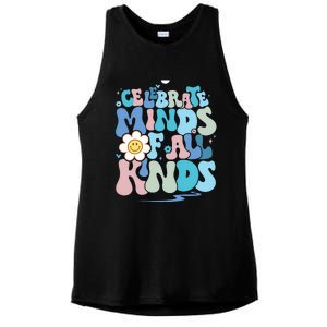 Celebrate Minds Of All Kinds Neurodiversity Ladies PosiCharge Tri-Blend Wicking Tank