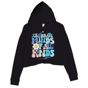 Celebrate Minds Of All Kinds Neurodiversity Crop Fleece Hoodie