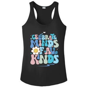 Celebrate Minds Of All Kinds Neurodiversity Ladies PosiCharge Competitor Racerback Tank