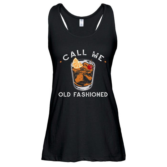 Call Me Old Fashioned Whiskey Drinking Ladies Essential Flowy Tank