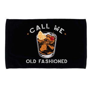 Call Me Old Fashioned Whiskey Drinking Microfiber Hand Towel