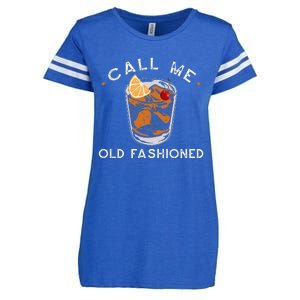 Call Me Old Fashioned Whiskey Drinking Enza Ladies Jersey Football T-Shirt