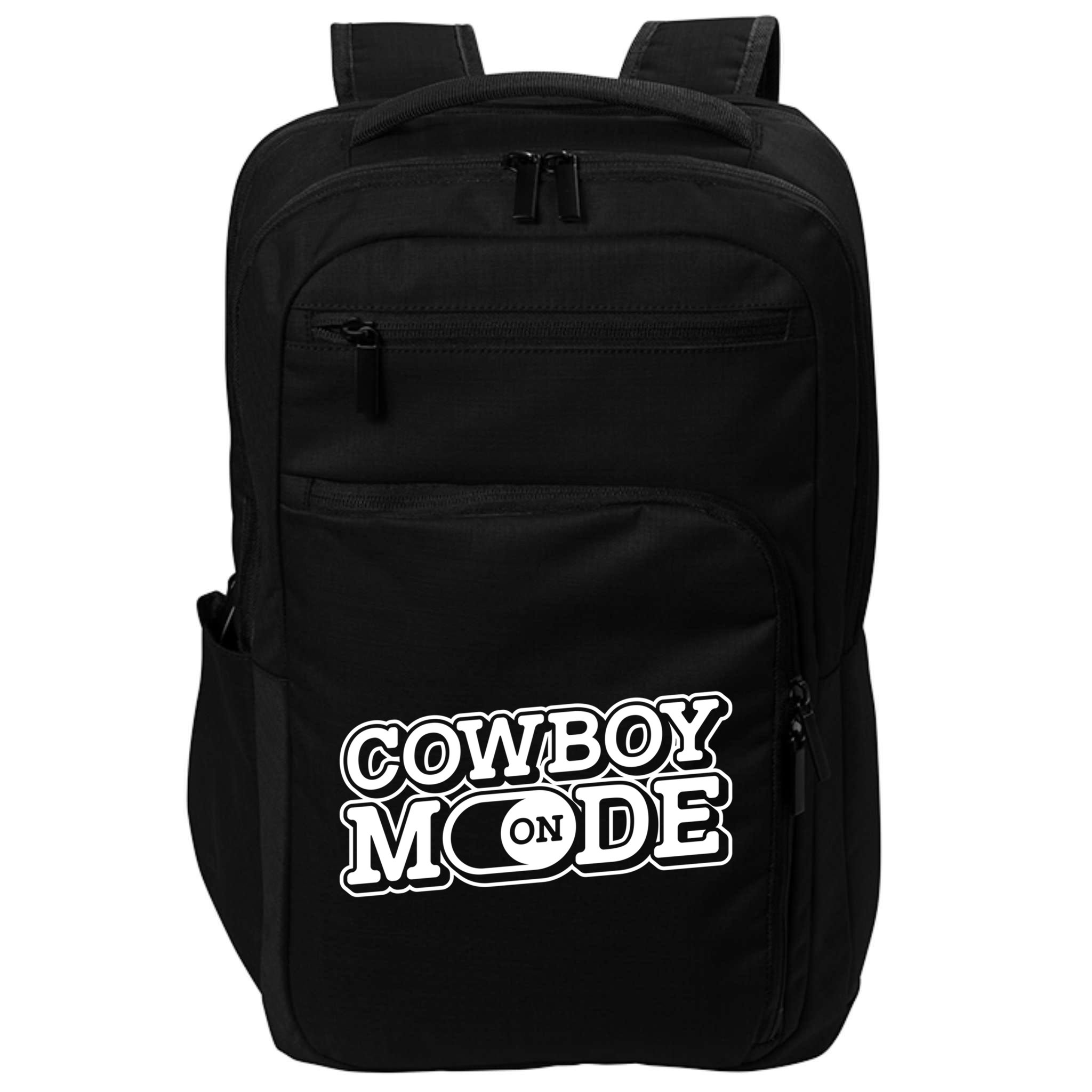 Cowboy Mode On Gift Horse Riding Horse Western Rodeo Cowboy Funny Gift Impact Tech Backpack