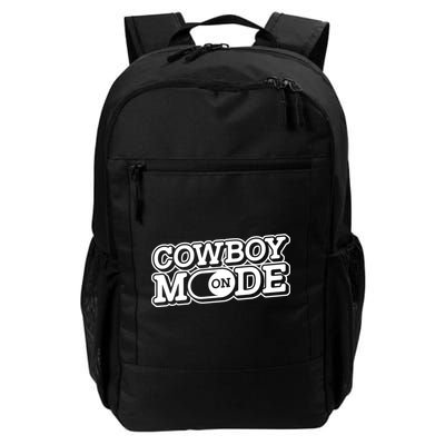 Cowboy Mode On Gift Horse Riding Horse Western Rodeo Cowboy Funny Gift Backpack