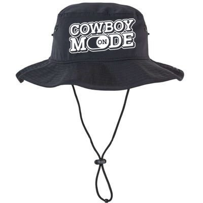 Cowboy Mode On Gift Horse Riding Horse Western Rodeo Cowboy Funny Gift Bucket Hat