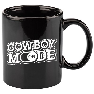 Cowboy Mode On Gift Horse Riding Horse Western Rodeo Cowboy Funny Gift 11oz C Handle Ceramic Mug