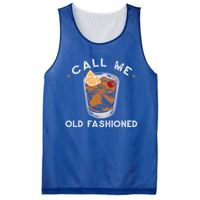 Call Me Old Fashioned Whiskey Ing Cocktail Bourbon Fan Gift Mesh Reversible Basketball Jersey Tank