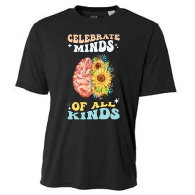 Celebrate Minds Of All Kinds Neurodiversity Autism Awareness Cooling Performance Crew T-Shirt