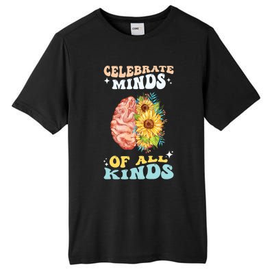 Celebrate Minds Of All Kinds Neurodiversity Autism Awareness Tall Fusion ChromaSoft Performance T-Shirt