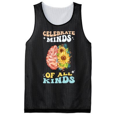 Celebrate Minds Of All Kinds Neurodiversity Autism Awareness Mesh Reversible Basketball Jersey Tank