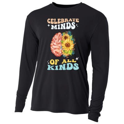 Celebrate Minds Of All Kinds Neurodiversity Autism Awareness Cooling Performance Long Sleeve Crew