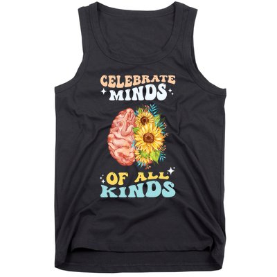 Celebrate Minds Of All Kinds Neurodiversity Autism Awareness Tank Top