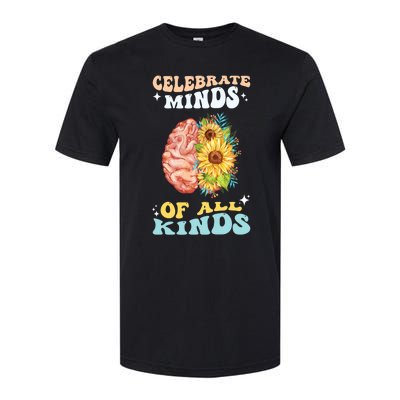 Celebrate Minds Of All Kinds Neurodiversity Autism Awareness Softstyle CVC T-Shirt