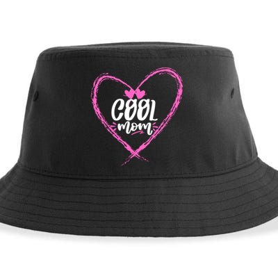 Cool Moms Official Club Member Funny Cute Sustainable Bucket Hat