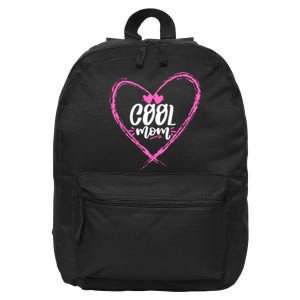 Cool Moms Official Club Member Funny Cute 16 in Basic Backpack