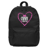 Cool Moms Official Club Member Funny Cute 16 in Basic Backpack