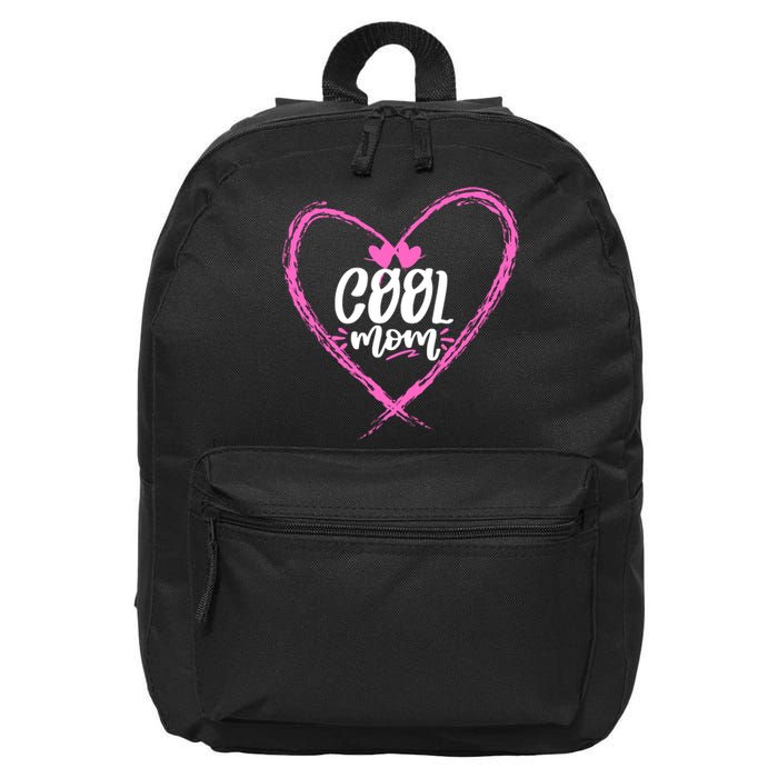 Cool Moms Official Club Member Funny Cute 16 in Basic Backpack