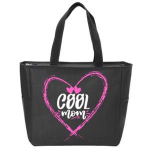 Cool Moms Official Club Member Funny Cute Zip Tote Bag