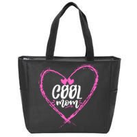 Cool Moms Official Club Member Funny Cute Zip Tote Bag