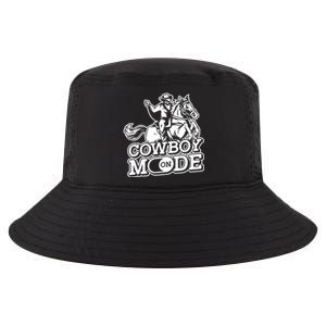 Cowboy Mode On Great Gift Horse Western Bull Rodeo Cowboy Great Gift Cool Comfort Performance Bucket Hat