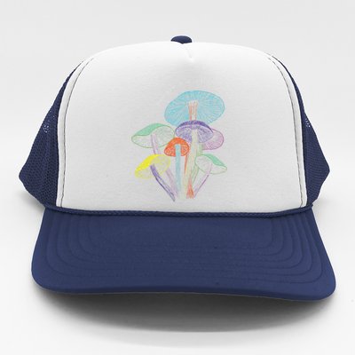 Colourful mushrooms of imagination  Trucker Hat