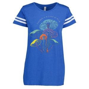 Colourful mushrooms of imagination  Enza Ladies Jersey Football T-Shirt