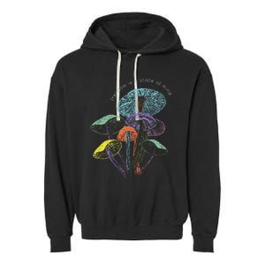 Colourful Mushrooms Of Imagination Garment-Dyed Fleece Hoodie