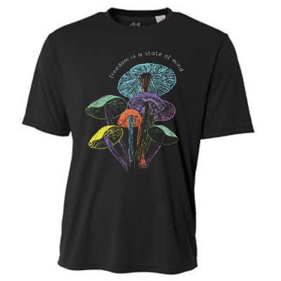 Colourful Mushrooms Of Imagination Cooling Performance Crew T-Shirt