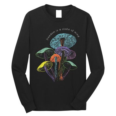 Colourful Mushrooms Of Imagination Long Sleeve Shirt