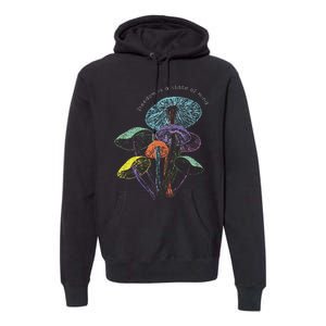 Colourful Mushrooms Of Imagination Premium Hoodie