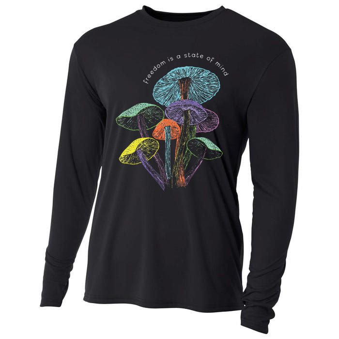 Colourful Mushrooms Of Imagination Cooling Performance Long Sleeve Crew