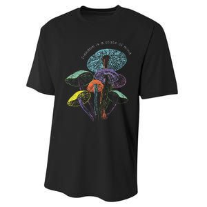 Colourful Mushrooms Of Imagination Performance Sprint T-Shirt