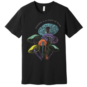 Colourful Mushrooms Of Imagination Premium T-Shirt