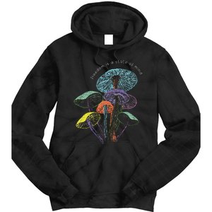 Colourful Mushrooms Of Imagination Tie Dye Hoodie