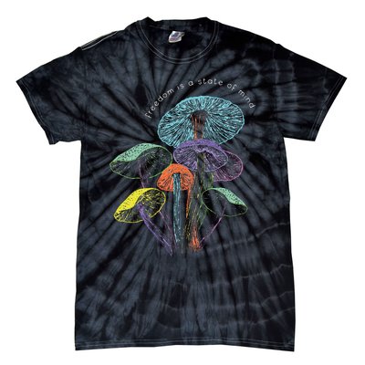 Colourful Mushrooms Of Imagination Tie-Dye T-Shirt