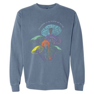 Colourful Mushrooms Of Imagination Garment-Dyed Sweatshirt