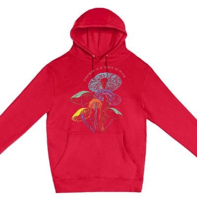 Colourful Mushrooms Of Imagination Premium Pullover Hoodie