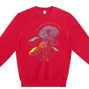 Colourful Mushrooms Of Imagination Premium Crewneck Sweatshirt